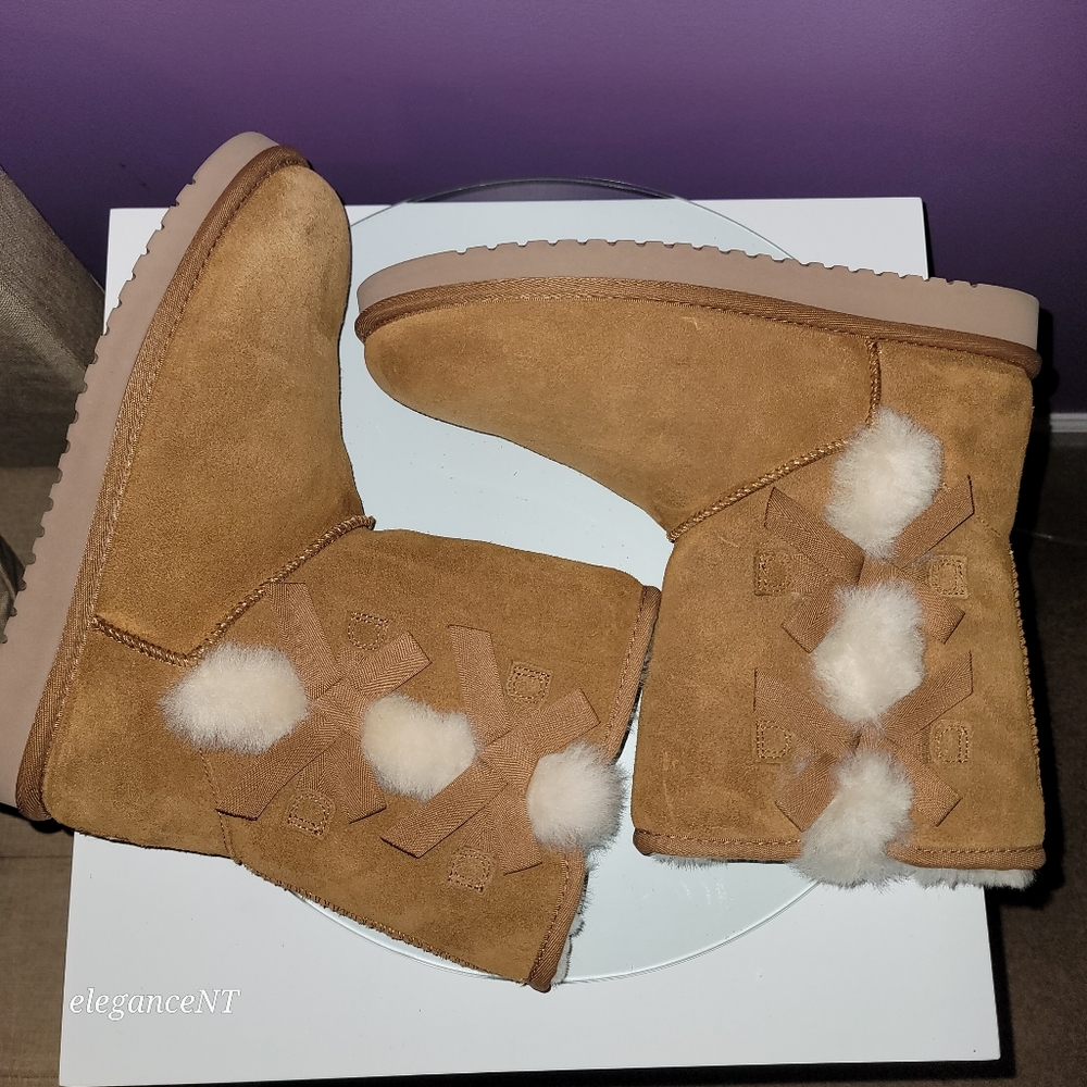 Koolaburra By UGG Tan Furrt Boots Sz: 10 - Picture 8 of 9